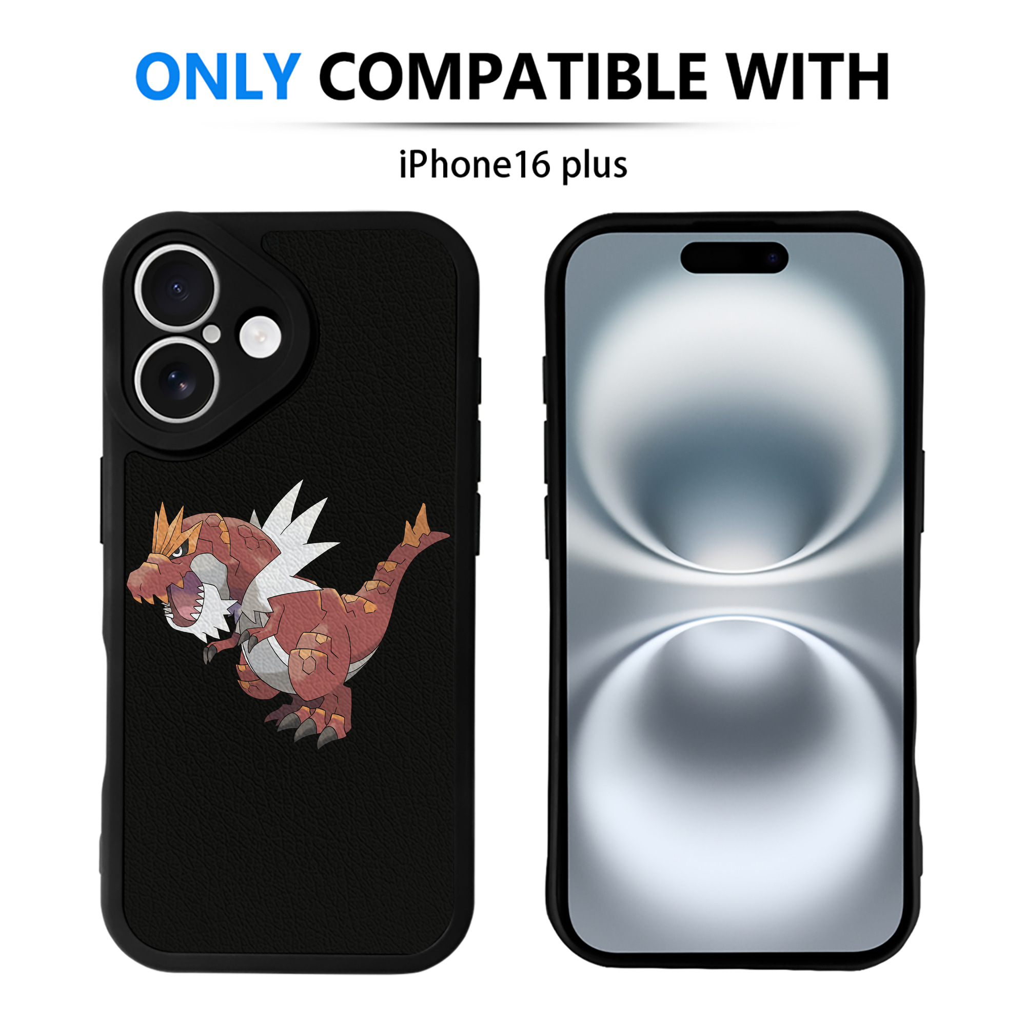 （画像用） ポケットモンスター Pokémon 【iPhone 16シリーズ対応】シリコンスマホケース（レザー調） 材質：シリコン